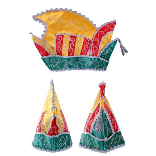 Prinsenmuts rood/geel/groen