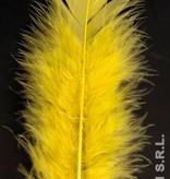 Zakje met 50 veertjes geel