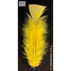 Zakje met 50 veertjes geel