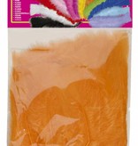 Zakje met 50 veertjes oranje