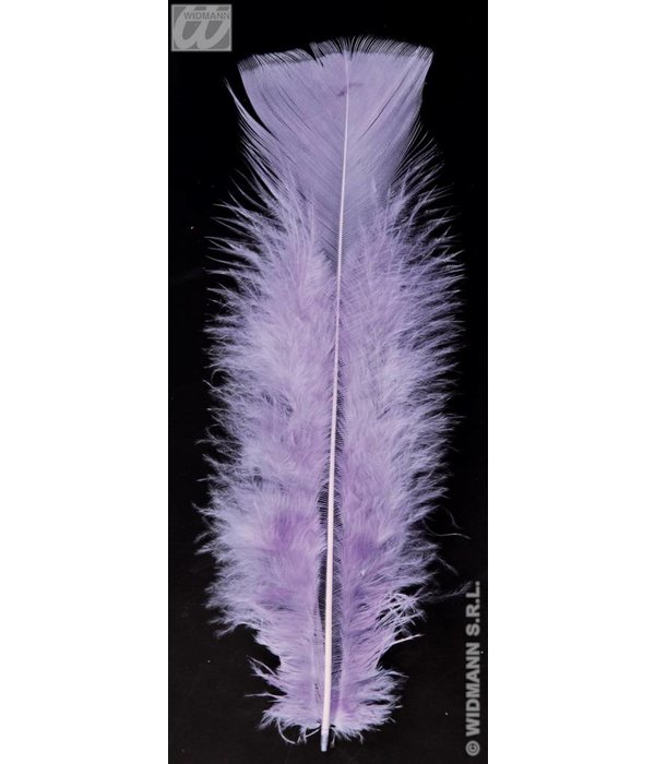 Zakje met 50 veertjes paars