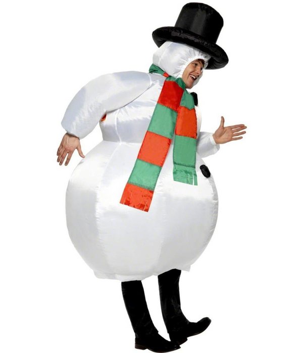 Opblaasbare sneeuwpop kostuum