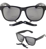 Bril Frits met snor zwart