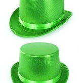 Hoge hoed metallic groen