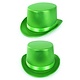 Hoge hoed metallic groen