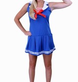Marine vrouw jurkje blauw