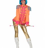 Neon Beatles jas dames oranje