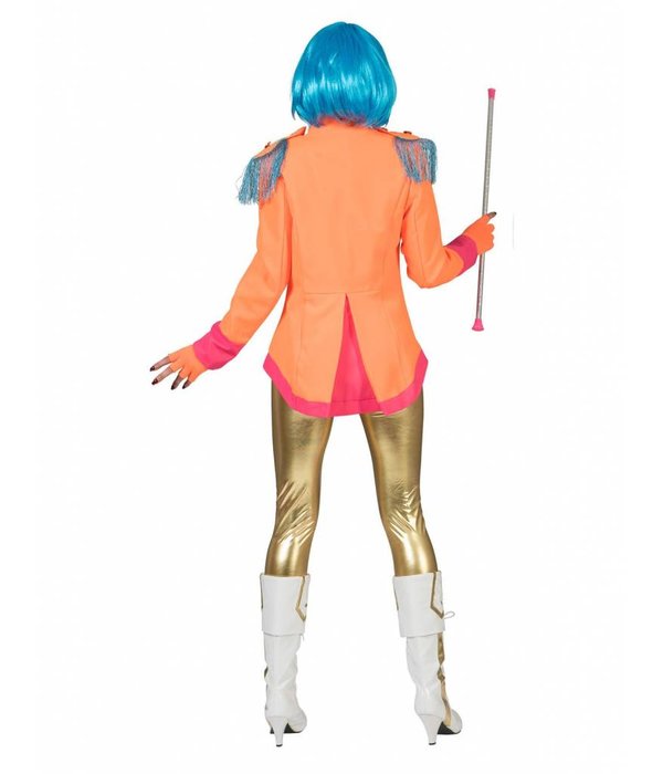 Neon Beatles jas dames oranje