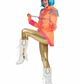 Neon Beatles jas dames oranje