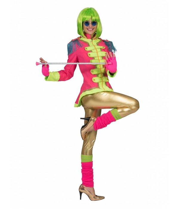 Neon Beatles jas dames roze
