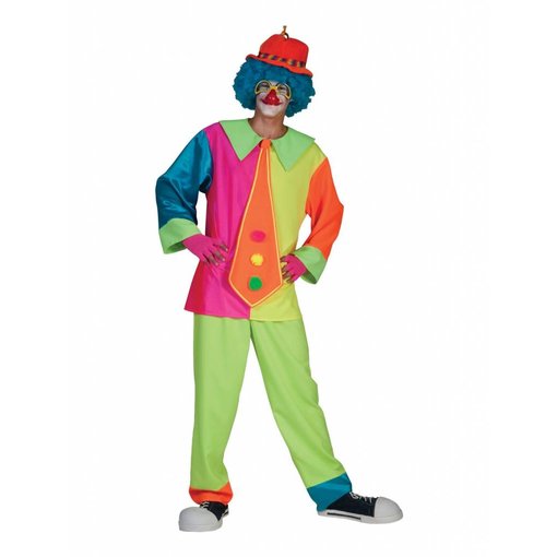 Silly Billy clownskostuum neon