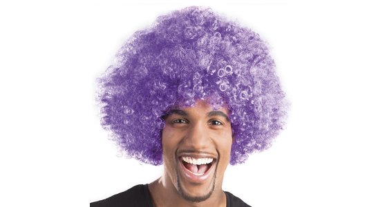 Paarse pruik