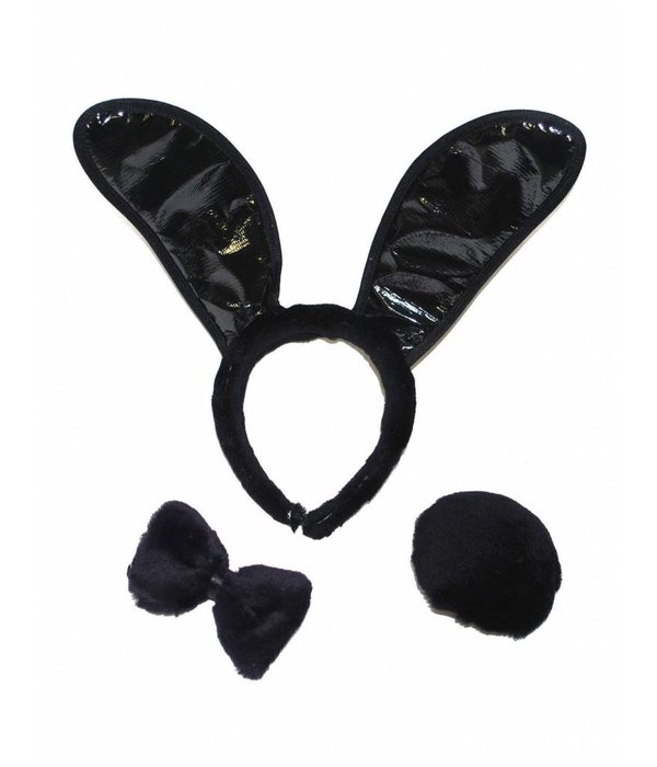 Bunnyset zwart 3-delig