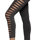 Legging Met Gaten Zwart