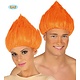 Oranje kabouter pruik
