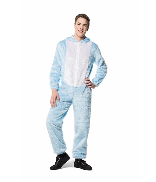 Paashaas overall lichtblauw