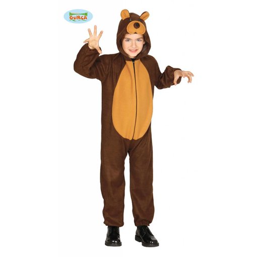 Bruine beer onesie kind