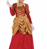 Barones jurk vrouw rood
