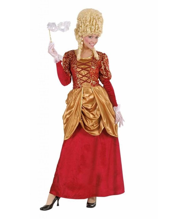 Barones jurk vrouw rood