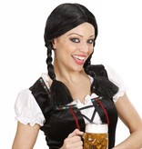 Pruik apres ski zwart