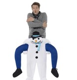 Gedragen door sneeuwman kostuum