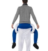 Gedragen door sneeuwman kostuum