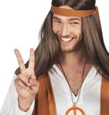 Hippie ketting fluor oranje