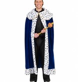 Koningsmantel man blauw