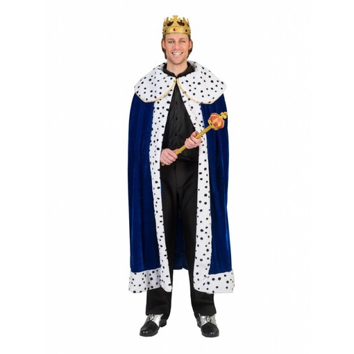 Koningsmantel man blauw