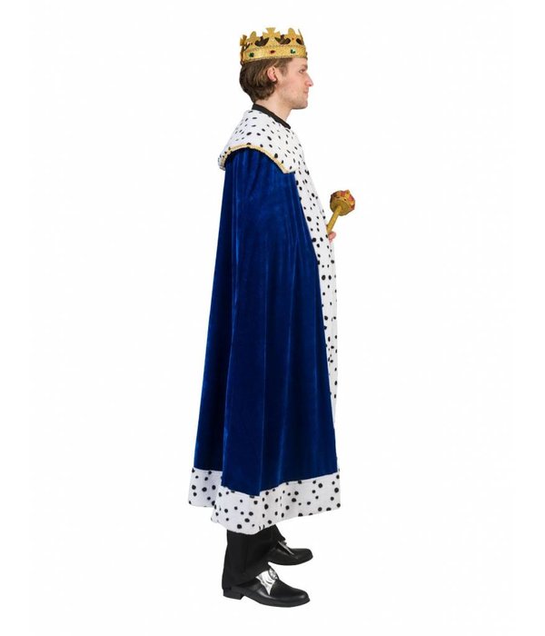 Koningsmantel man blauw