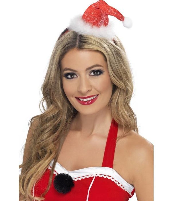 Kerstmuts mini op hoofdband