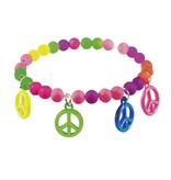 Hippie armbandje neon