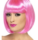 Partyrama pruik roze kort