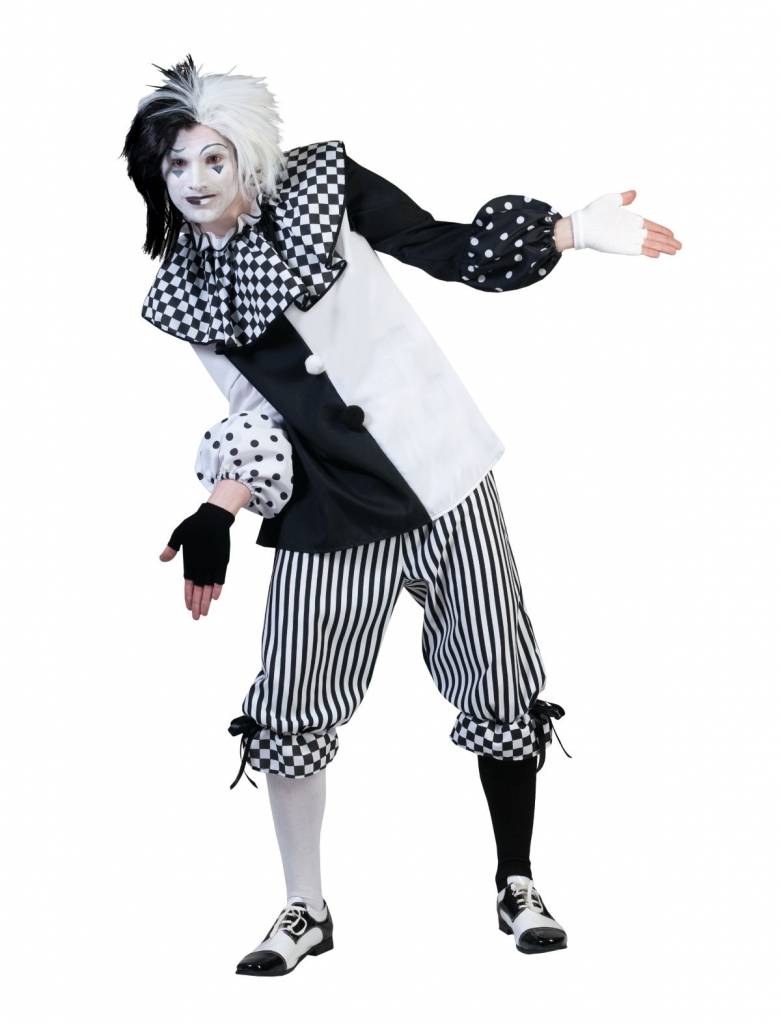 Pierrot Kostuum heren Pedrolino afbeelding