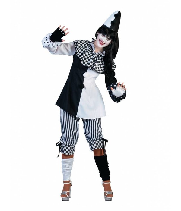 Pierrot kostuum dames Pedrolina