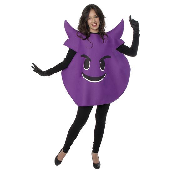 Emoticon Kostuum Ondeugend afbeelding