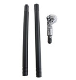 Wandelstok pvc met doodskop