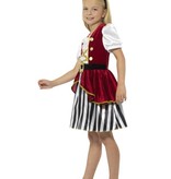 Deluxe piraten kostuum meisje