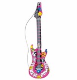 Opblaasbare hippie gitaar 105 cm