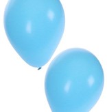 Ballonnen lichtblauw 50 stuks