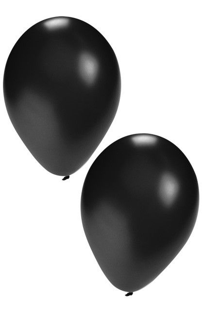 Ballonnen zwart 50 stuks afbeelding