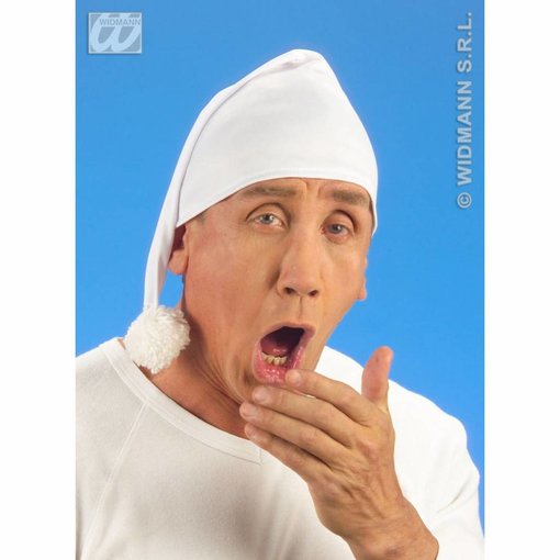 Witte slaapmuts