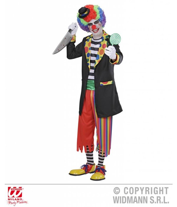 Kwaadaardige Clown kostuum man