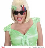 Bril papegaai en palmboom