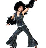 Disco Jumpsuit Kind Zwart