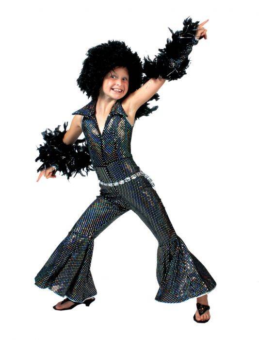 Disco Jumpsuit Kind Zwart afbeelding