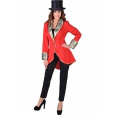 Circus slipjas luxe rood vrouw