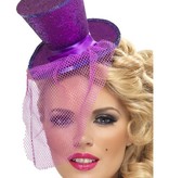 Fever mini hoedje paars