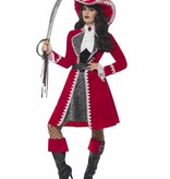 Piratenjurk Rood Luxe Dame