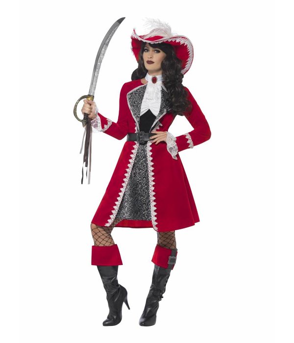 Piratenjurk Rood Luxe Dame